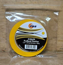 ProBand Yellow Fine Line Tape, 1/4 IN x 36yd 48620 FBS