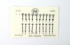 18S Hamilton Pocket Watch Silver Hour and Minute Spade/Pointer Hands-1 Pair NOS