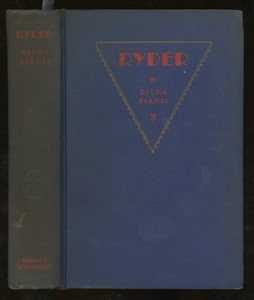 Djuna Barnes Ryder 1st Edition 1928 Ebay