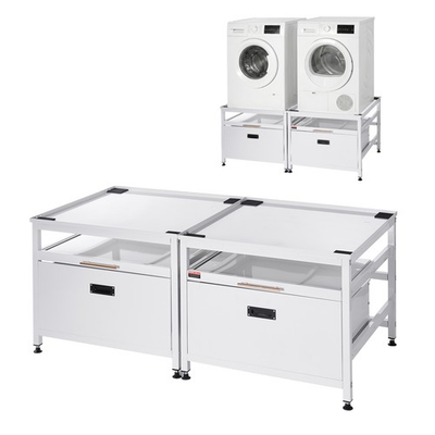 #ad VEVOR Laundry Pedestal 22.6 in Washer Dryer Stand with Tray Storage Space 800lbs $305.99