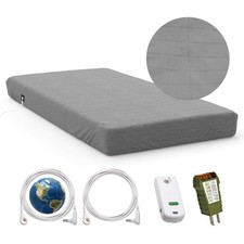 Grounding Fitted Sheet Kit California King Size 15" Deep Pocket Earthing Fitt...