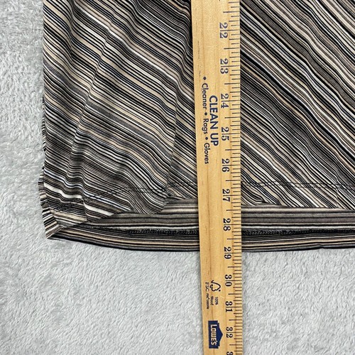 Christopher Banks Shirt Womens 1X Brown Beige Stripe Pullover V Neck Knit Cotton - Bild 7 von 12
