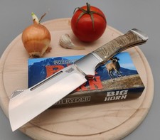 Rough Ryder Messer Big Horn Lockback Cleaver Klinge Widderhorn Taschenmesser