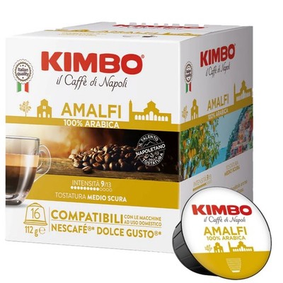 Kaffeekapseln Kimbo Dolce Gusto AMALFI Mischung 100% Arabica kompatibel Nescafe*