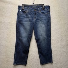 Lucky Brand Sweet Jean Crop Womens 8/29 Blue Mid Rise Denim Capri Jeans