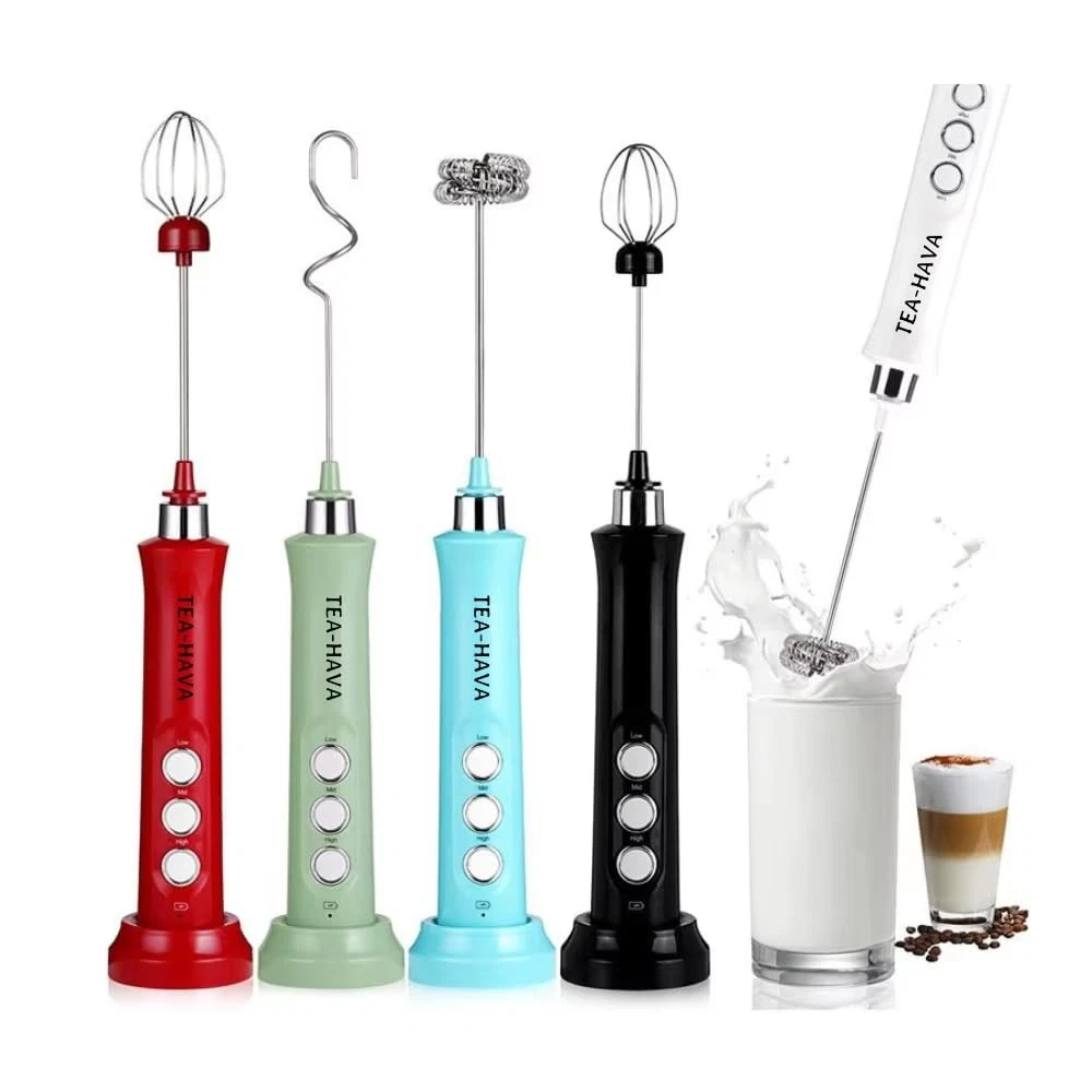 Milk Frother Handheld Rechargeable, Frother Wand Drink Mixer Electric Whisk f...
Opens in a new wind