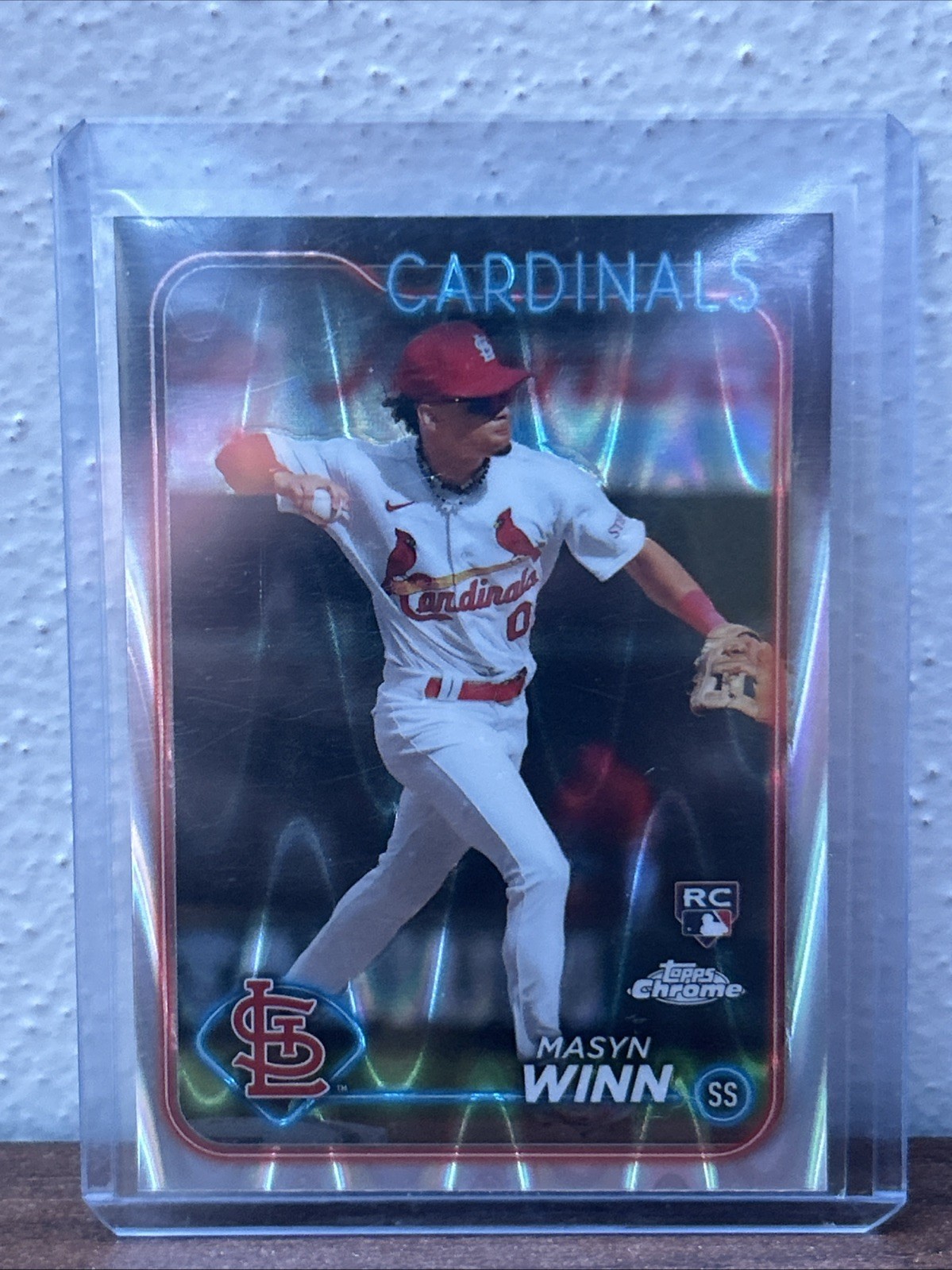 2024 Topps Chrome - Masyn Winn #189 RayWave Refractor (RC)