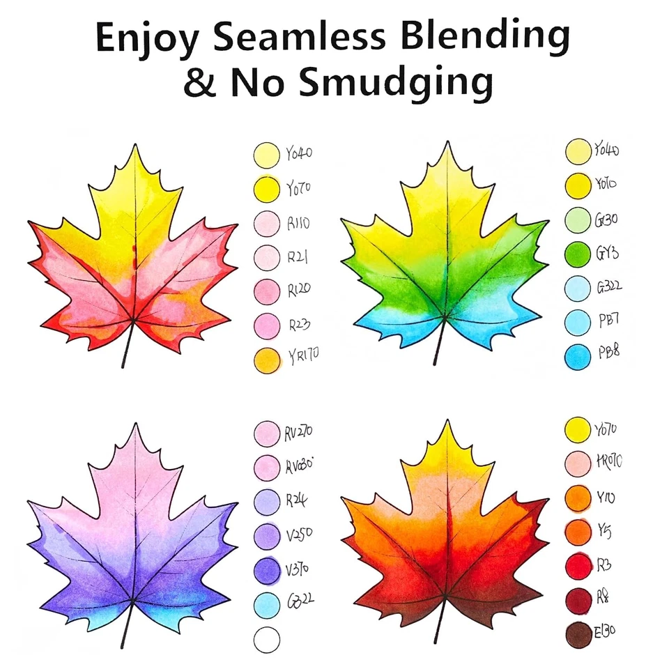 SFAIH 101 Colors Dual-Tip Alcohol Markers Art Set for Sketching & - Image 4 of 4