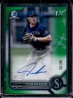 2022 Bowman Draft Tyler Locklear Chrome Auto Green Refractor 1st Prospect #39/99