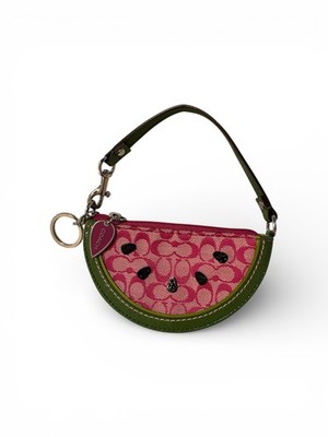 希少✨COACH Watermelon Signature Coin Purse Coach Watermelon Coin Purse *First Production Release* LIMITED