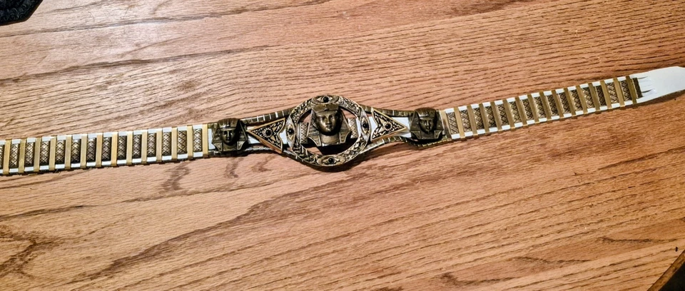 Hecho a mano - 1980 - CINTURÓN DE CUERO Y METAL - TALLA PEQUEÑA -. Nunca Usado - Súper BIEN HECHO Foto 2 de 4