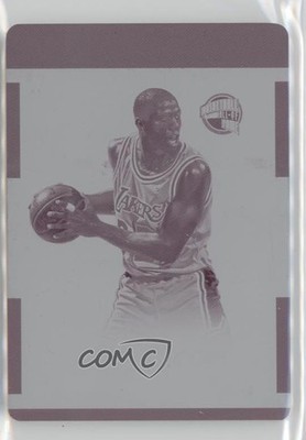 2016 National Treasures of the Hall Printing Plate Magenta 1/1 Magic Johnson 1u6