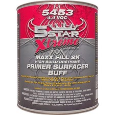 5 Star Xtreme Maxx Fill 2k Urethane Primer Surfacer Buff Yellow 1 Gal