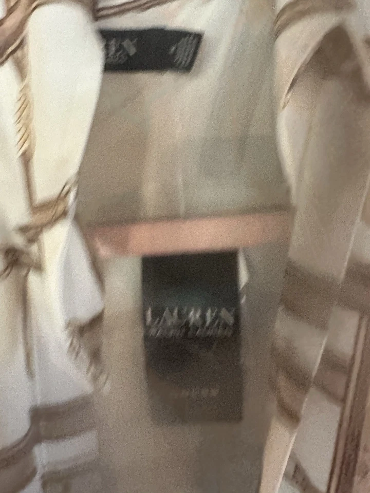 Lauren Ralph Lauren Black Label Belting Print Georgette Shirt dress Size 8 - Image 4 of 4