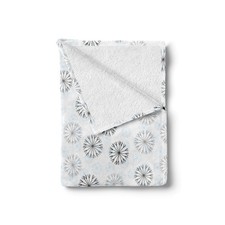 Winter Soft Flannel Fleece Throw Blanket Abstract Neutral Snowflakes