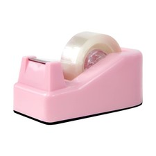1Pcs Desktop Tape Dispenser with Weighted Nonskid Base, Pink  Tape not Incl...