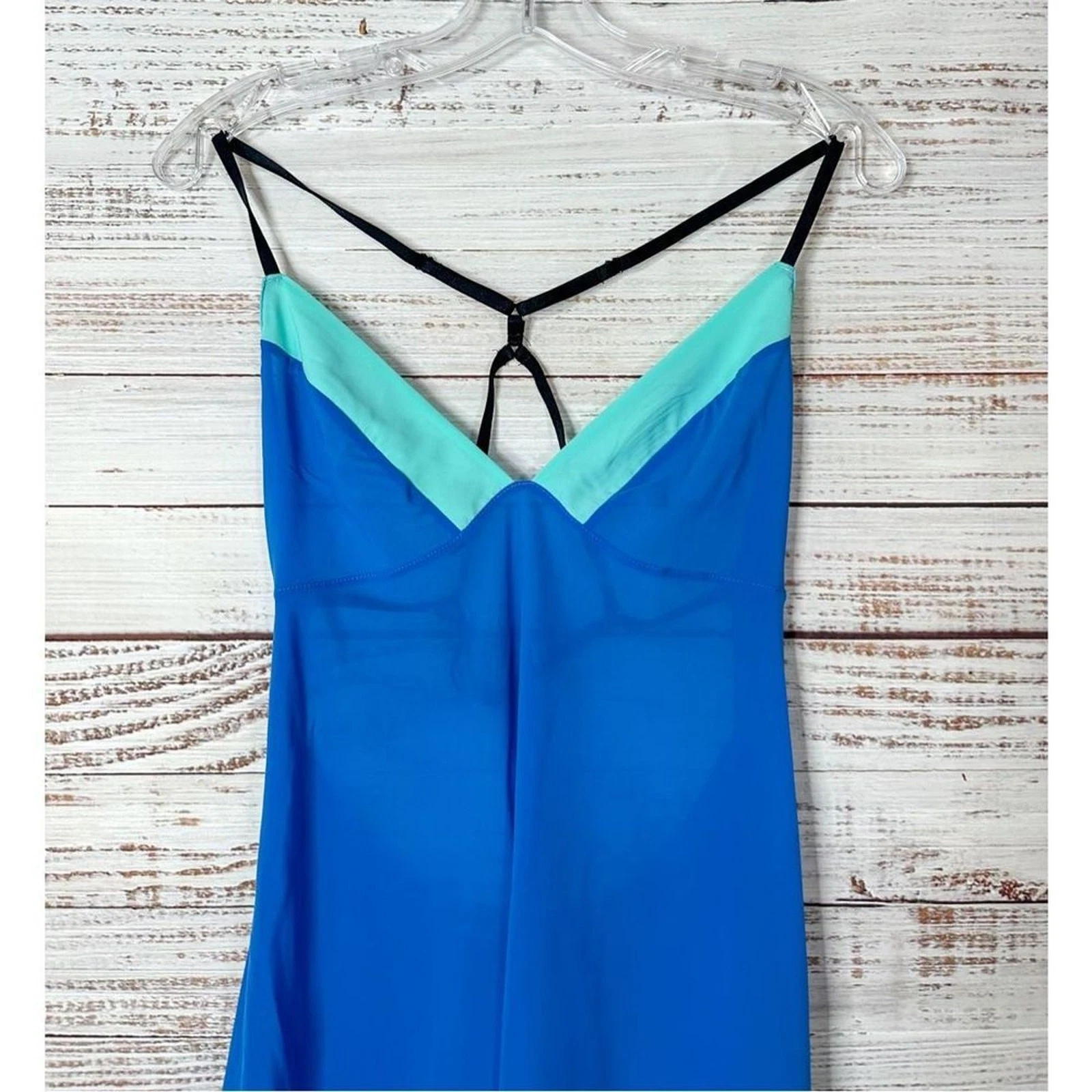 UNDERCOVER Abito donna Victoria's Secret trasparente regolabile slip blu verde piccolo