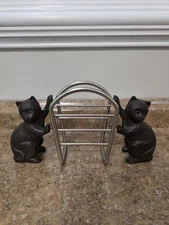 Silver Colored Upright Napkin Holder