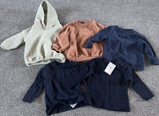 Mixed Brands Baby Outfit Set 3-6 Months 5pc Hoodie/Sweatshirt/Top Navy