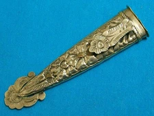 VINTAGE SILVER 4" SHEATH 4 GAUCHO COWBOY SILVER FACON HUNTING SKINNING KNIFE EC