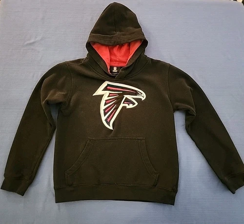 VETEMENTS Felpa con cappuccio ricamata Youth M Atlanta Falcons usata in ottime condizioni!