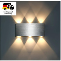 LED Wandlampe Silber 18W 1800LM 3000K Aluminium