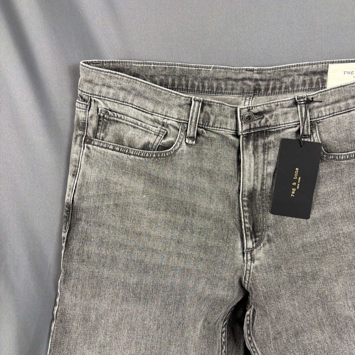 Rag & Bone Jeans RB 2 Slim Fit 36 x 32 Stockbridge Cotton Spandex 