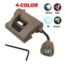 Desert For MPLS Tactical Helmet Flashlight Rail Light IR Headlamp Signal Lamp US