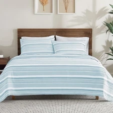 ClevaHome Stripe Set - 4 Pieces Super Soft & Breathable Bed Set with Deep Poc...