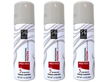 Salon Grafix Professional Hold Freezing Hair Spray Travel Size 1.5 Ounce 3 Pack