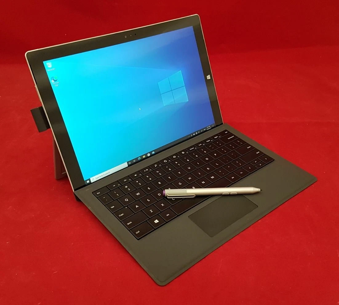 MICROSOFT SURFACE PRO 3 INTEL I5 4300U 1.9GHZ 8GB RAM 256GB WIN10 KEYBOARD PEN