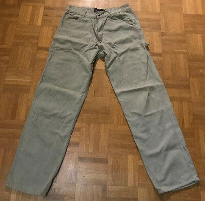 Gang Hose Size L Grau / Beige 90s Skate Hip-Hop Style