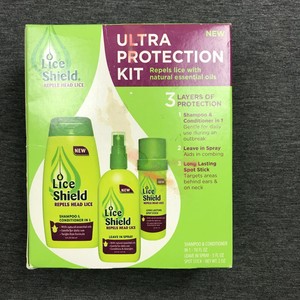 Lice Shield Ultra Protection 3 Piece Kit Shampoo Conditioner
