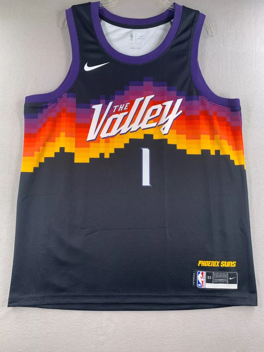 Phoenix Suns The Valley Devin Booker #1 Black Size M Jersey