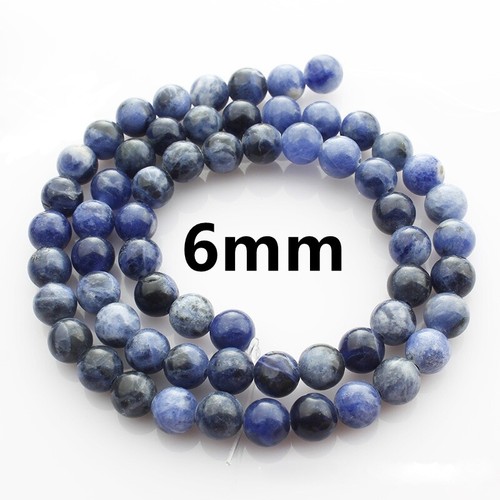 1 Strand Natural Stone Gemstone Rock Round Beads Lot 4mm 6mm 8mm 10mm 12mm - Picture 8 of 52