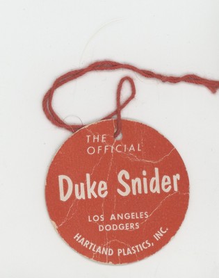 1950s/60s Duke Snider (Dodgers) Hartland Baseball Figure – Custom Aged Repro Hang Tag