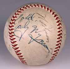 Chicago White Sox Legends Nelson Fox Autographed Signed Baseball AMCo LOA 23880