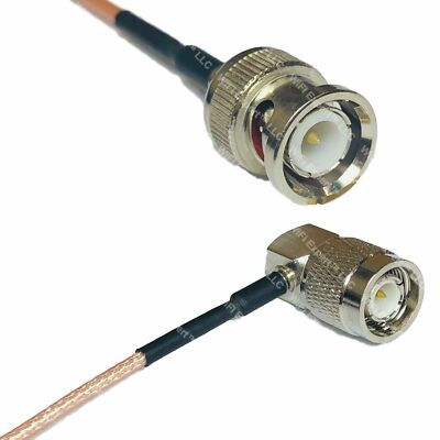 RG316DS (Double Shield) BNC MALE to TNC Male Angle RF Cable FAST-SHIP LOT