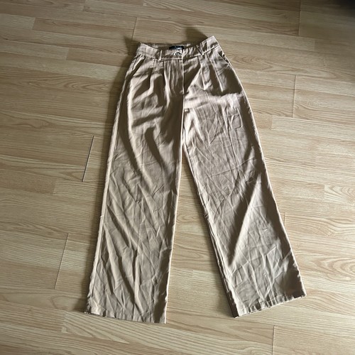 NEW Fashion Nova Tan High Rise Straight Leg Dress Pants Small