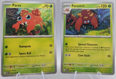 151 Evolution Lot - Paras 046/165 Parasect 047/165