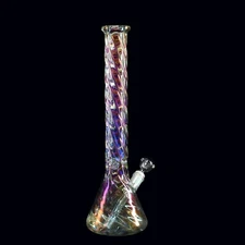 18 inch Heavy Glass Bong Water Pipe Smoking Bong Beaker + 14mm Bowl hookah USA