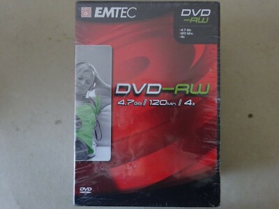 XXXX Emtec BASF , DVD - RW , 4,7 GB , 120 min , 4 x  , 5er DVD Box