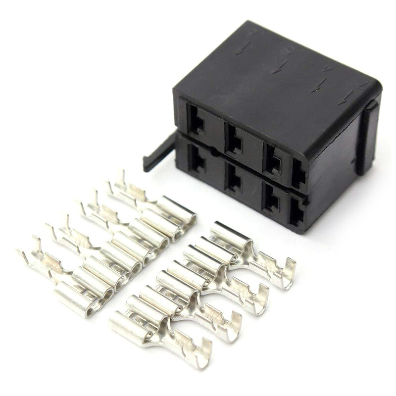 4Sets Carling ARB Rocker Switch Wire Terminal Connector Plug Socket Car