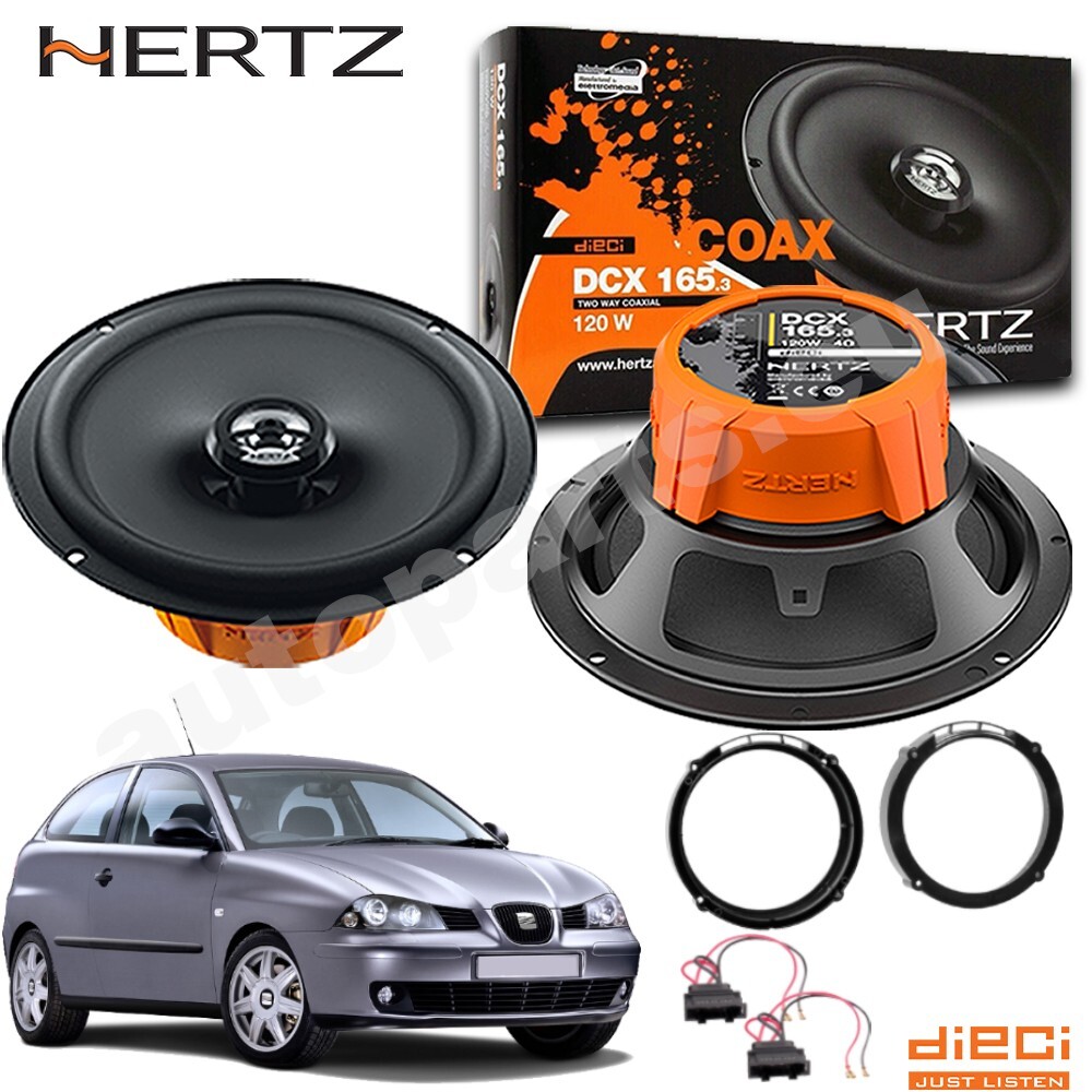 Upgrade Audio Seat Ibiza: Kit Hertz DCX 165.3 165mm 2 Vie 120W