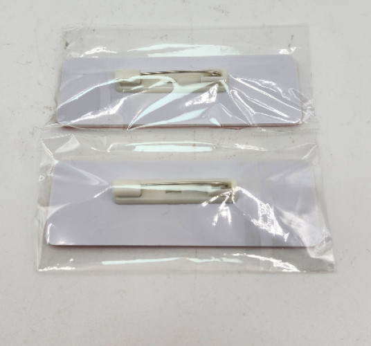 BRAND NEW SEALED SET OF 2 DUNKIN' DONUTS NAME TAGS