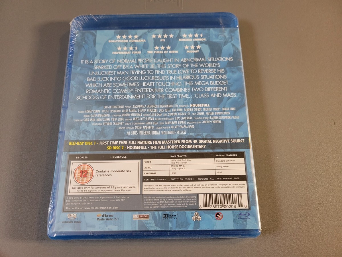 Housefull Hindi Blu Ray *ing Akshay Kumar Deepika Padukone