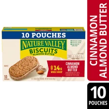 Nature Valley Biscuit Sandwiches, Cinnamon Almond Butter, 10 ct, 13.5 OZ