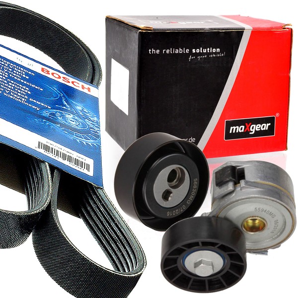 Bosch 6PK1698 Keilrippenriemen-Satz + Spanner FüR Partner Berlingo-image
