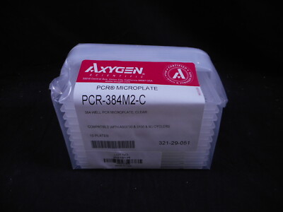 AXYGEN 50µL Clear PCR Microplate 384-Well Nonsterile Round Full Skirt 10/Pack