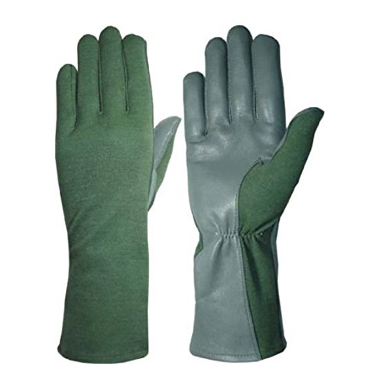 Nomex Leather Pilot Flight Gloves Fire Resistant Tactical Military Flyers Summer